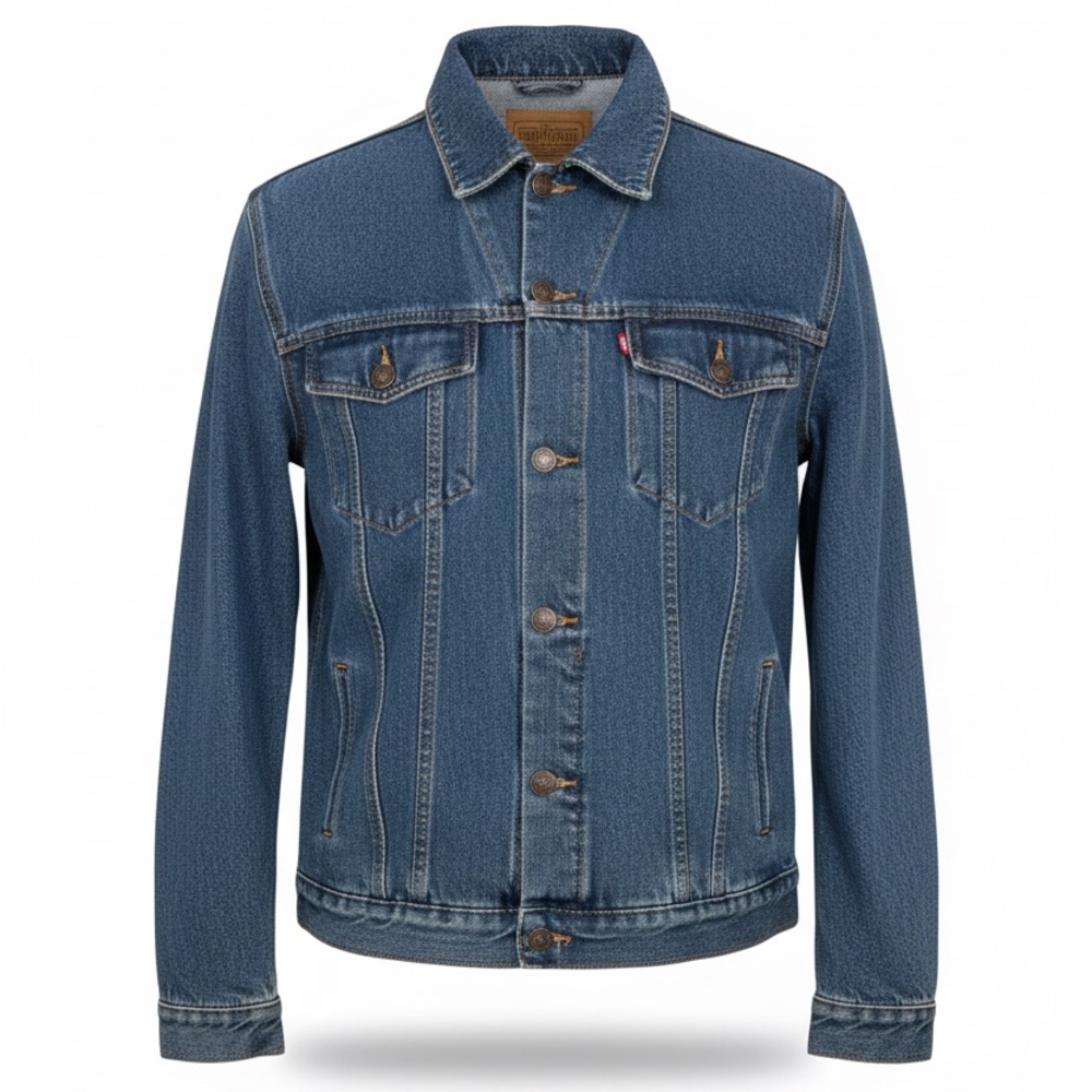 Custom Marine Corps Patch C.E. Schmidt Workwear Denim Jacket - Size XL